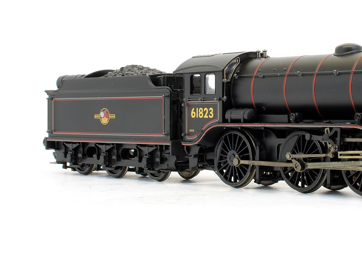 Pre-Owned K3 '61823' BR Lined Black Late Crest Stepped Tender Steam Locomotive