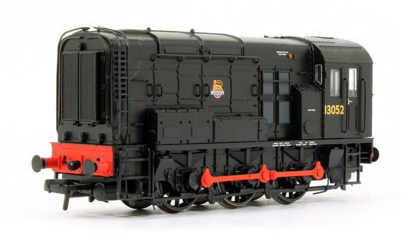 Pre-Owned Class 08 13052 BR Black Early Emblem Diesel Shunter Locomotive