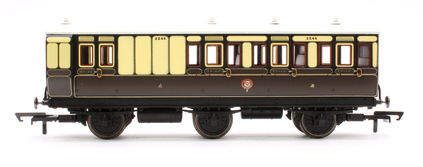 Pre-Owned 6 Wheel Coach 3rd Class GWR 2548