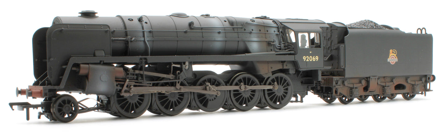 Pre-Owned 32-852ASF BR Standard 9F with BR1F Tender 92069 BR Black (Early Emblem) Weathered - DCC Sound