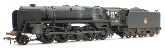 BR Standard 9F with BR1F Tender 92069 BR Black (Early Emblem) Weathered - DCC Sound