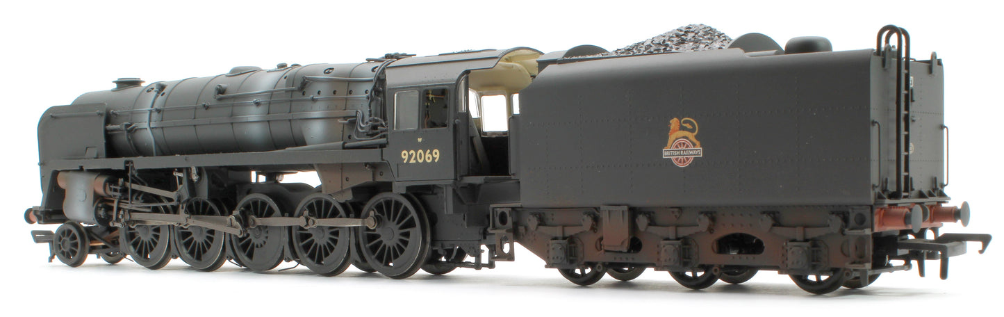 Pre-Owned 32-852ASF BR Standard 9F with BR1F Tender 92069 BR Black (Early Emblem) Weathered - DCC Sound