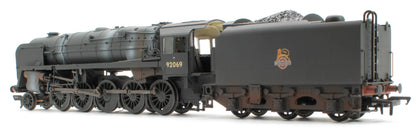 BR Standard 9F with BR1F Tender 92069 BR Black (Early Emblem) Weathered - DCC Sound