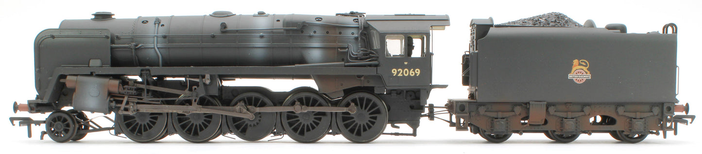 Pre-Owned 32-852ASF BR Standard 9F with BR1F Tender 92069 BR Black (Early Emblem) Weathered - DCC Sound