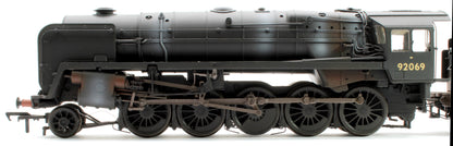 BR Standard 9F with BR1F Tender 92069 BR Black (Early Emblem) Weathered - DCC Sound