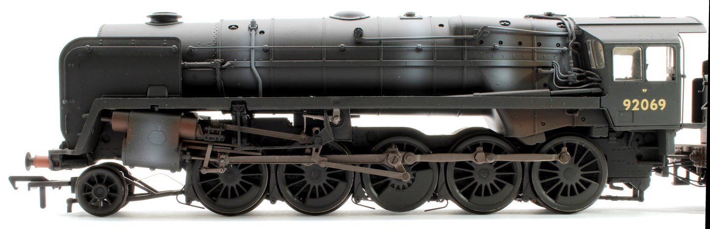 Pre-Owned 32-852ASF BR Standard 9F with BR1F Tender 92069 BR Black (Early Emblem) Weathered - DCC Sound
