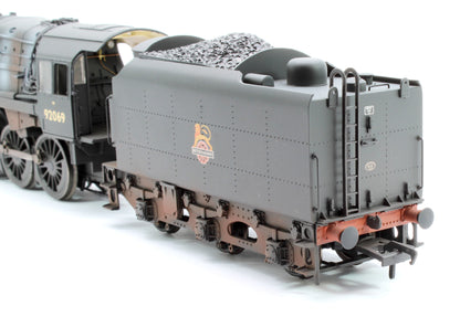 BR Standard 9F with BR1F Tender 92069 BR Black (Early Emblem) Weathered - DCC Sound