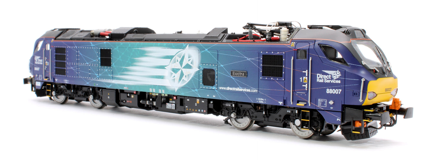 Pre-Owned 4D-088-003S Class 88 'Electra' 88007 DRS Electro-Diesel Locomotive (DCC Sound & Working Pantograph)