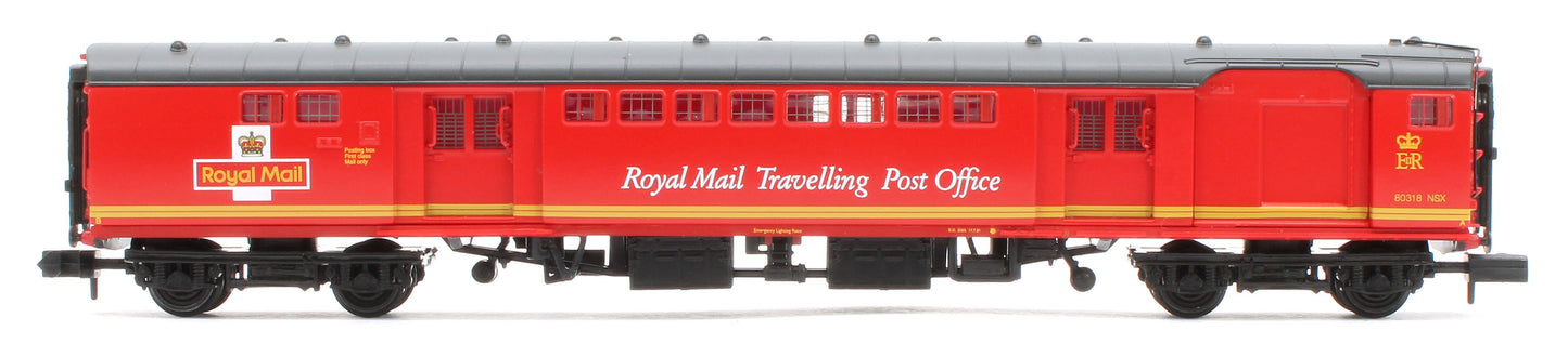 374-900A BR Mk1 POS Post Office Sorting Van Royal Mail Travelling Post Office Red No.80318