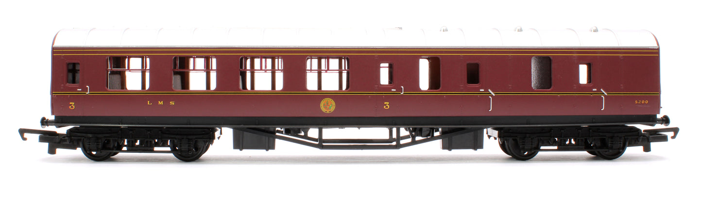 RailRoad Brake Third Coach LMS 5200