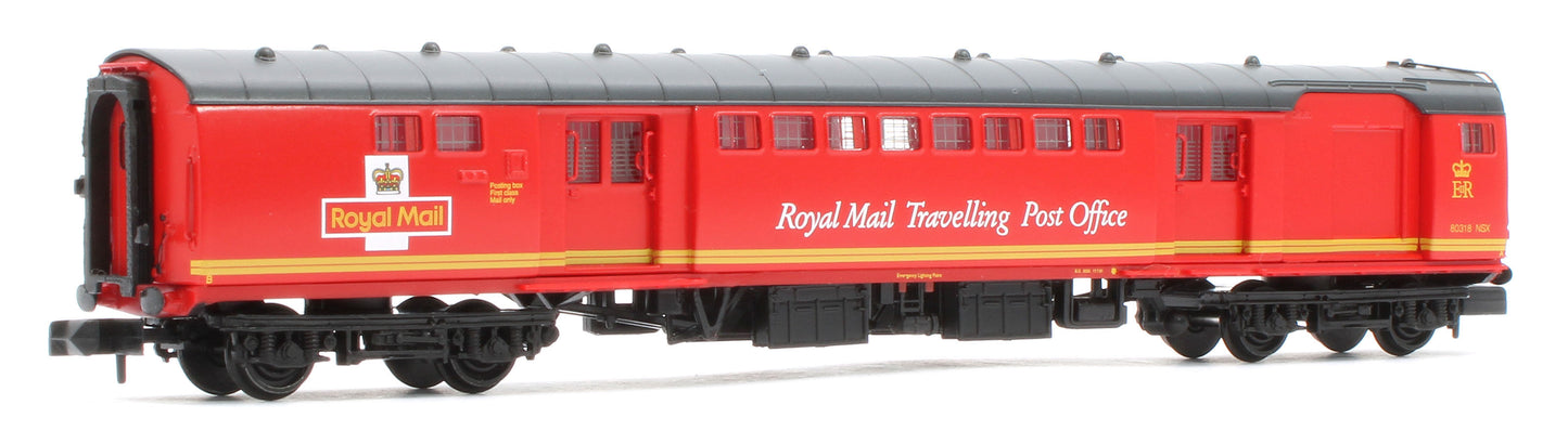 374-900A BR Mk1 POS Post Office Sorting Van Royal Mail Travelling Post Office Red No.80318