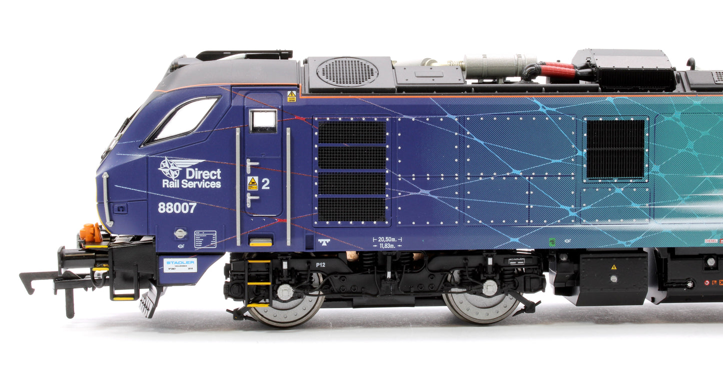 Pre-Owned 4D-088-003S Class 88 'Electra' 88007 DRS Electro-Diesel Locomotive (DCC Sound & Working Pantograph)