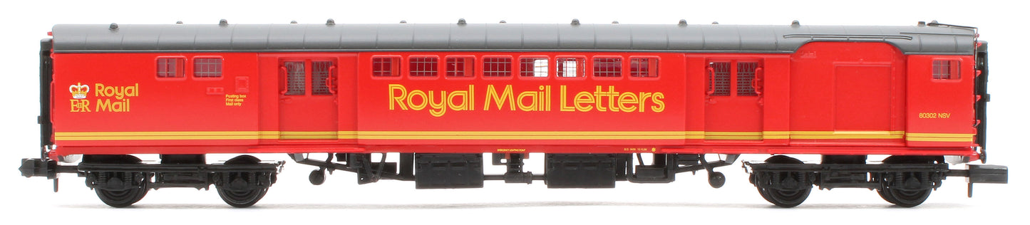 374-903A BR Mk1 POS Post Office Sorting Van Royal Mail Letters Red No.80302