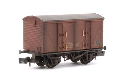 Custom Weathered Set of 3 BR 12T Vanwide Ventilated Vans, BR Bauxite (Late)