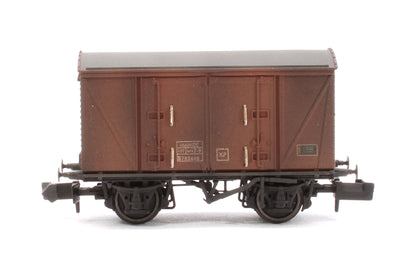 Custom Weathered Set of 3 BR 12T Vanwide Ventilated Vans, BR Bauxite (Late)