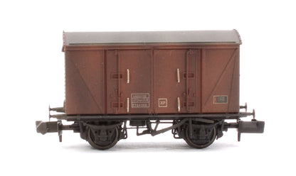 Custom Weathered Set of 3 BR 12T Vanwide Ventilated Vans, BR Bauxite (Late)