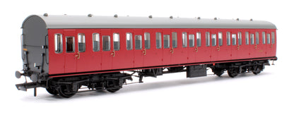 BR Mk1 57' Non-Gangway Coach - TO - BR Carmine Red: M48036