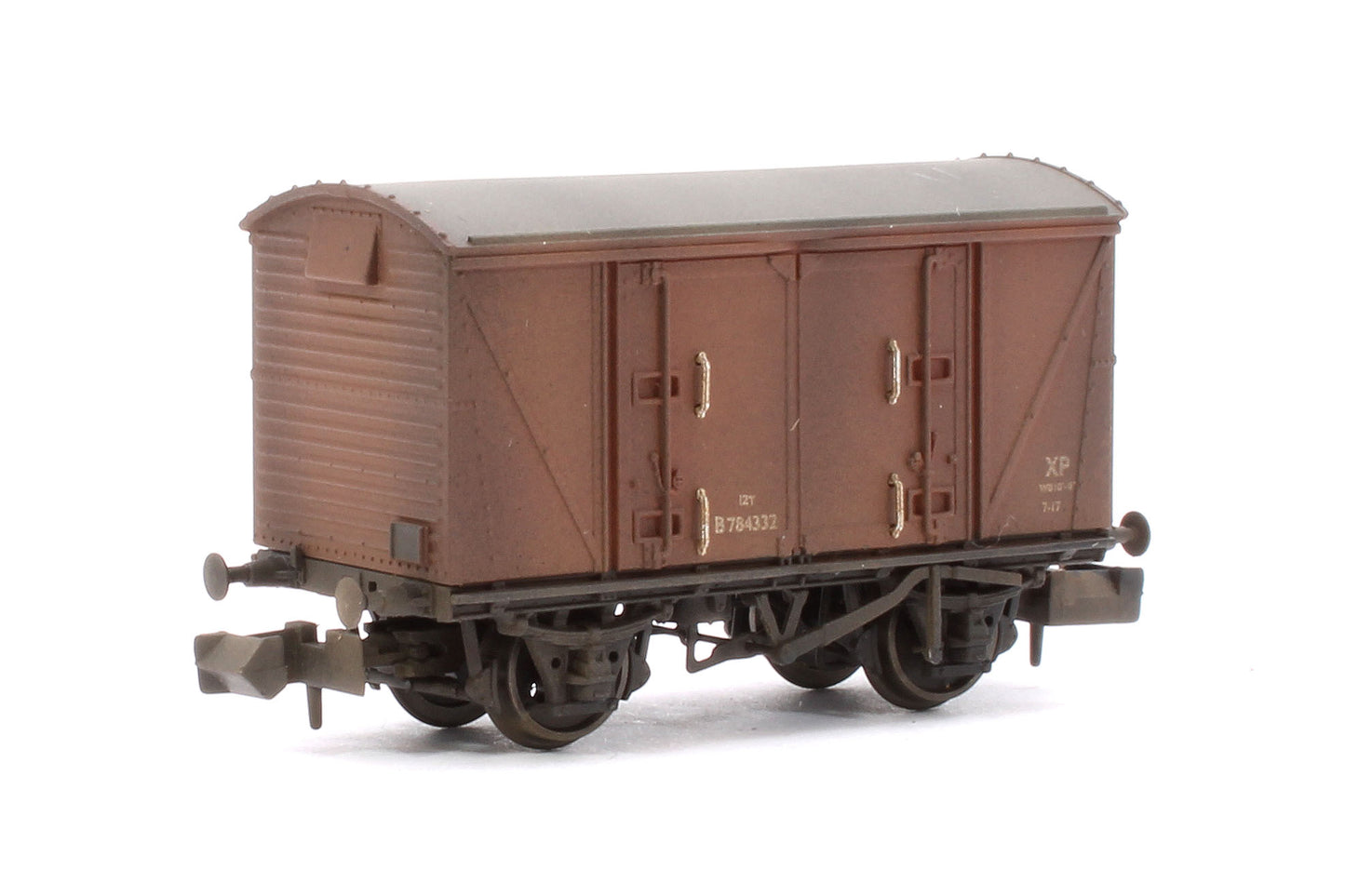 Custom Weathered Set of 3 BR 12T Vanwide Ventilated Vans, BR Bauxite (Early)