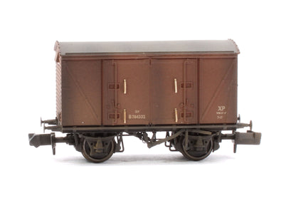 Custom Weathered Set of 3 BR 12T Vanwide Ventilated Vans, BR Bauxite (Early)