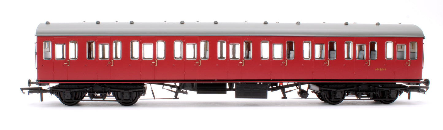 BR Mk1 57' Non-Gangway Coach - TO - BR Carmine Red: M48041