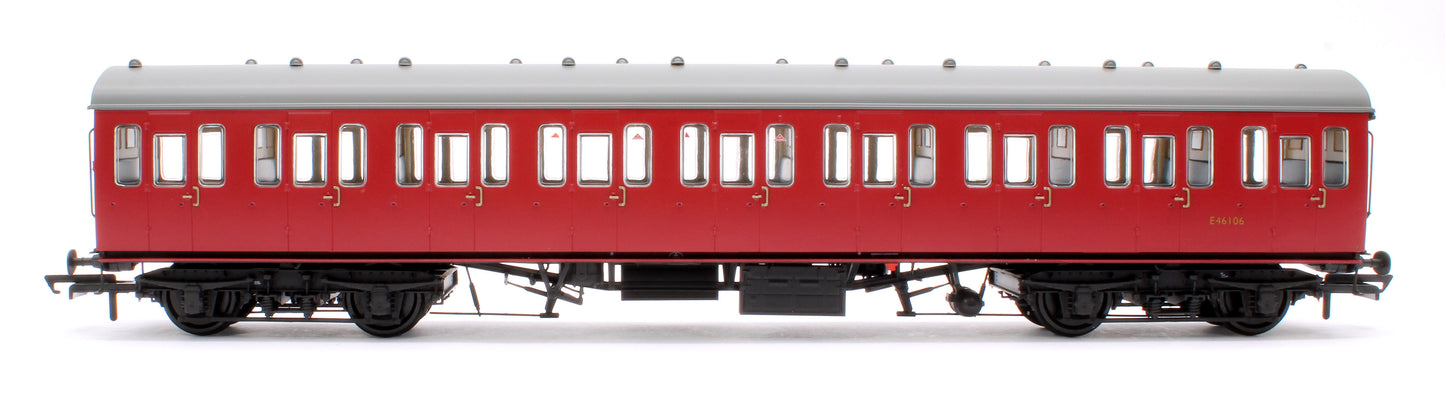 BR Mk1 57' Non-Gangway Coach - T - BR Carmine Red: E46106