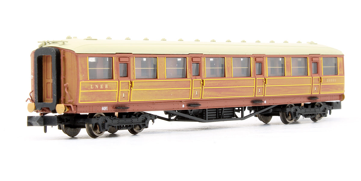 Pre-Owned LNER Gresley Teak Corridor 1st Class Coach '31869'