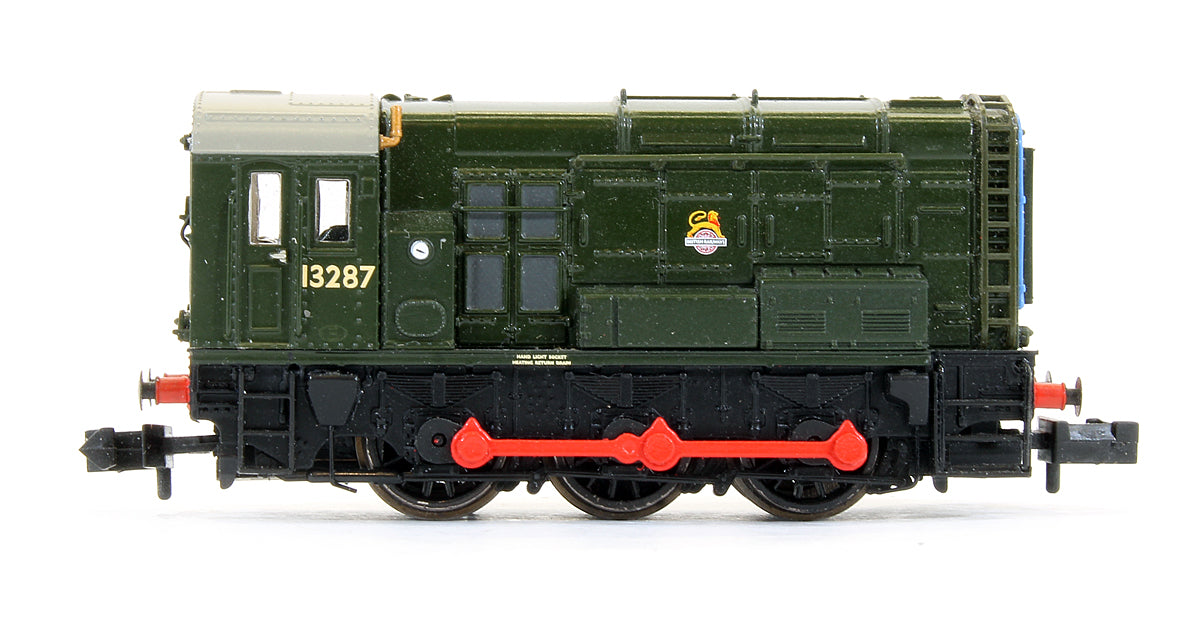 Pre-Owned Class 08 13287 BR Green Early Emblem Diesel Shunter Locomotive (DCC Sound Fitted)