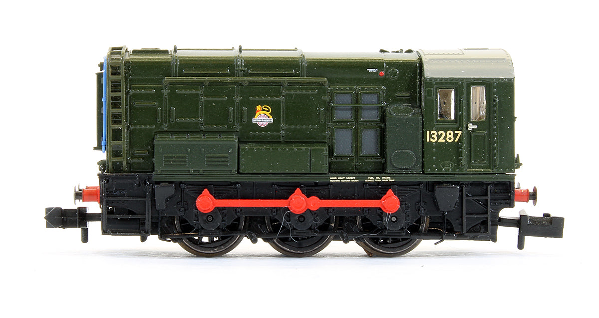 Pre-Owned Class 08 13287 BR Green Early Emblem Diesel Shunter Locomotive (DCC Sound Fitted)