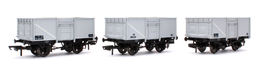 BR 16T Mineral - 1/109 - BR Freight Grey (Original text on black panels) Triple Pack - Pack J