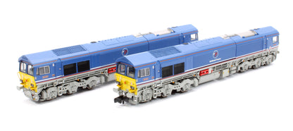 Class 59/2 National Power Twin Pack First and Last 59201 & 59206 Diesel Locomotives