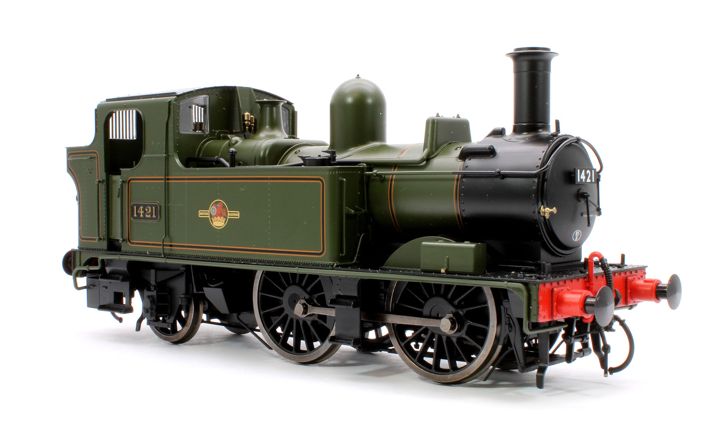 14xx Class BR Lined Green Late Crest 1421 - DCC Fitted