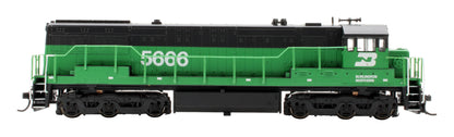 Pre-Owned HN2317 Burlington Northern G.E U28C '5666' Diesel Electric Locomotive