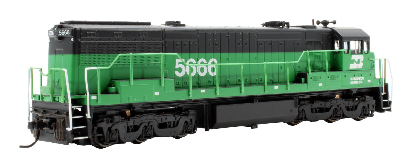 Pre-Owned HN2317 Burlington Northern G.E U28C '5666' Diesel Electric Locomotive