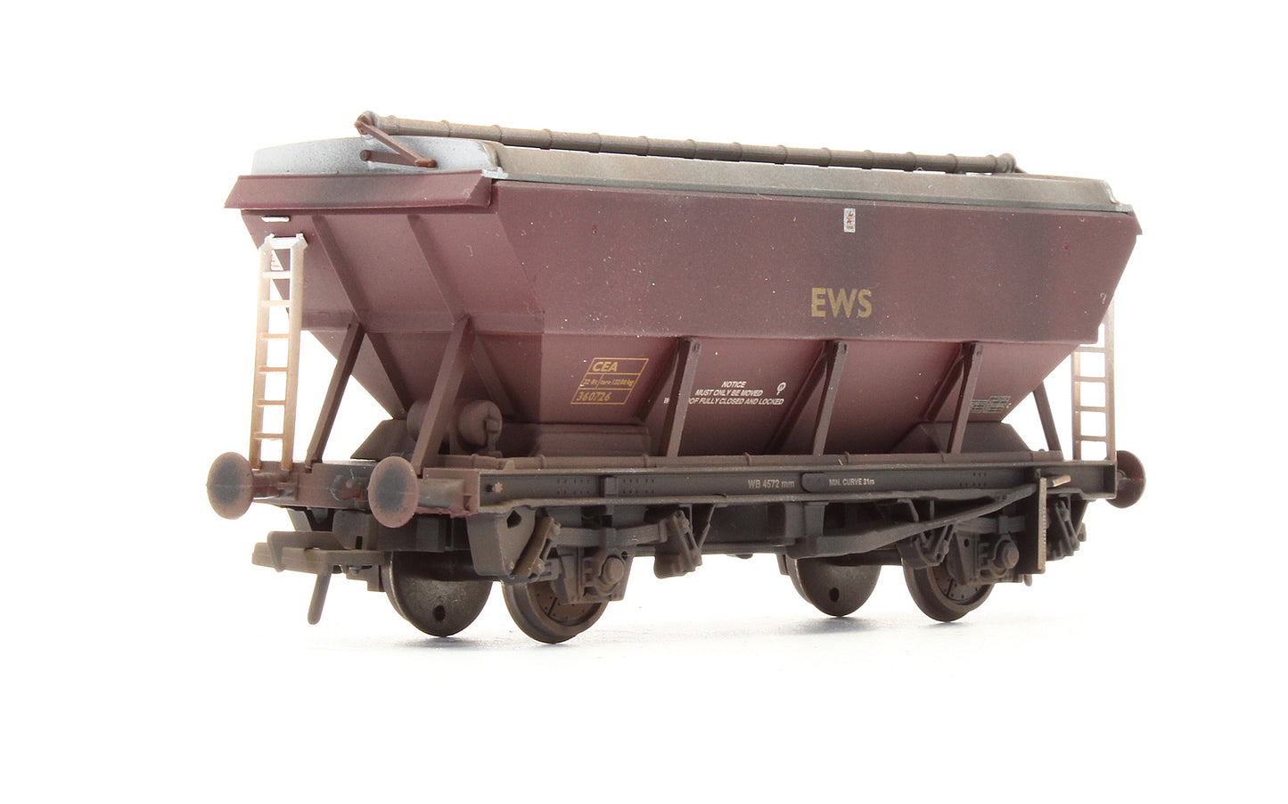 Pre-Owned 33-576 CEA EWS Covered Hopper Wagon '360726' - Custom Weathered
