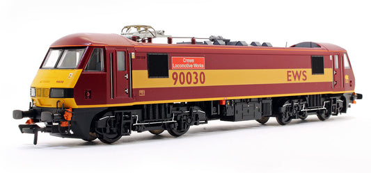 Pre-Owned 32-619 Class 90 90030 'Crewe Locomotive Works' EWS Electric Locomotive - DCC Fitted