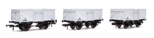 BR 16T Mineral - 1/108 - BR Freight Grey (Original text on black panels) Triple Pack - Pack C