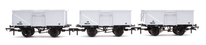 BR 16T Mineral - 1/108 - BR Freight Grey (Original text on black panels) Triple Pack - Pack C