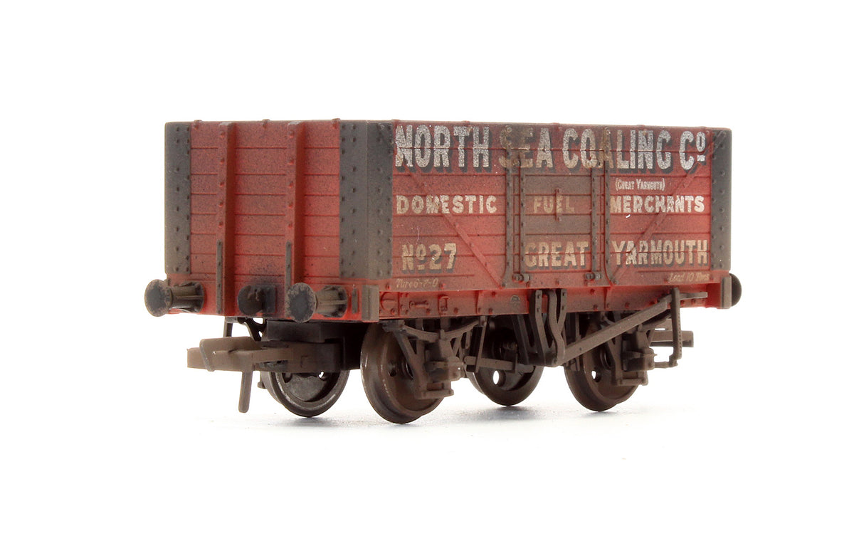 37-112 Pre-Owned 7 Plank Wagon 'North Sea Coaling Co' - Custom Weathered