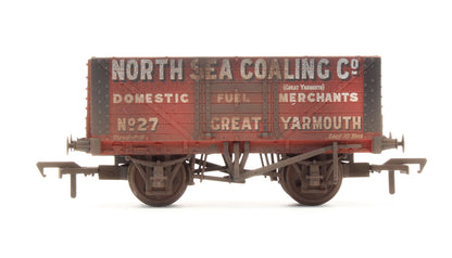 37-112 Pre-Owned 7 Plank Wagon 'North Sea Coaling Co' - Custom Weathered