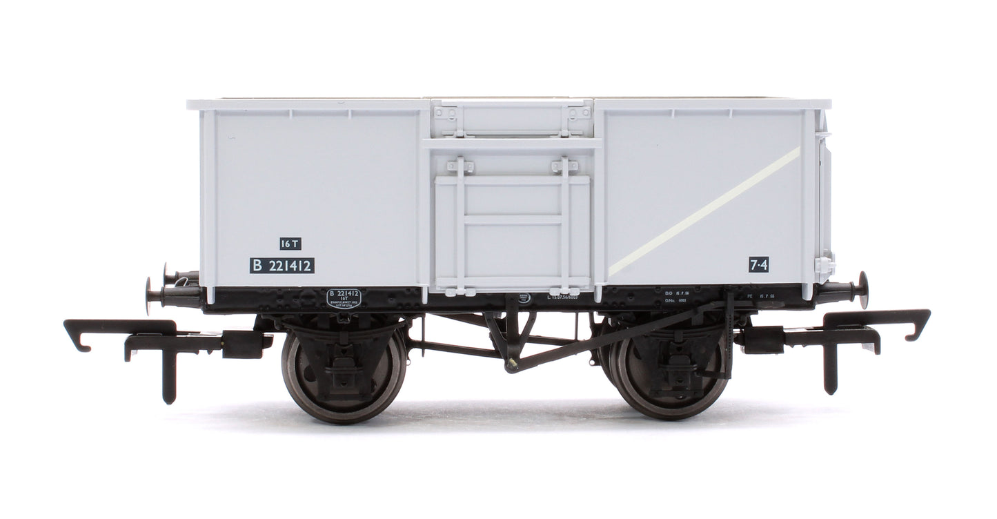 BR 16T Mineral - 1/108 - BR Freight Grey (Original text on black panels) Triple Pack - Pack C