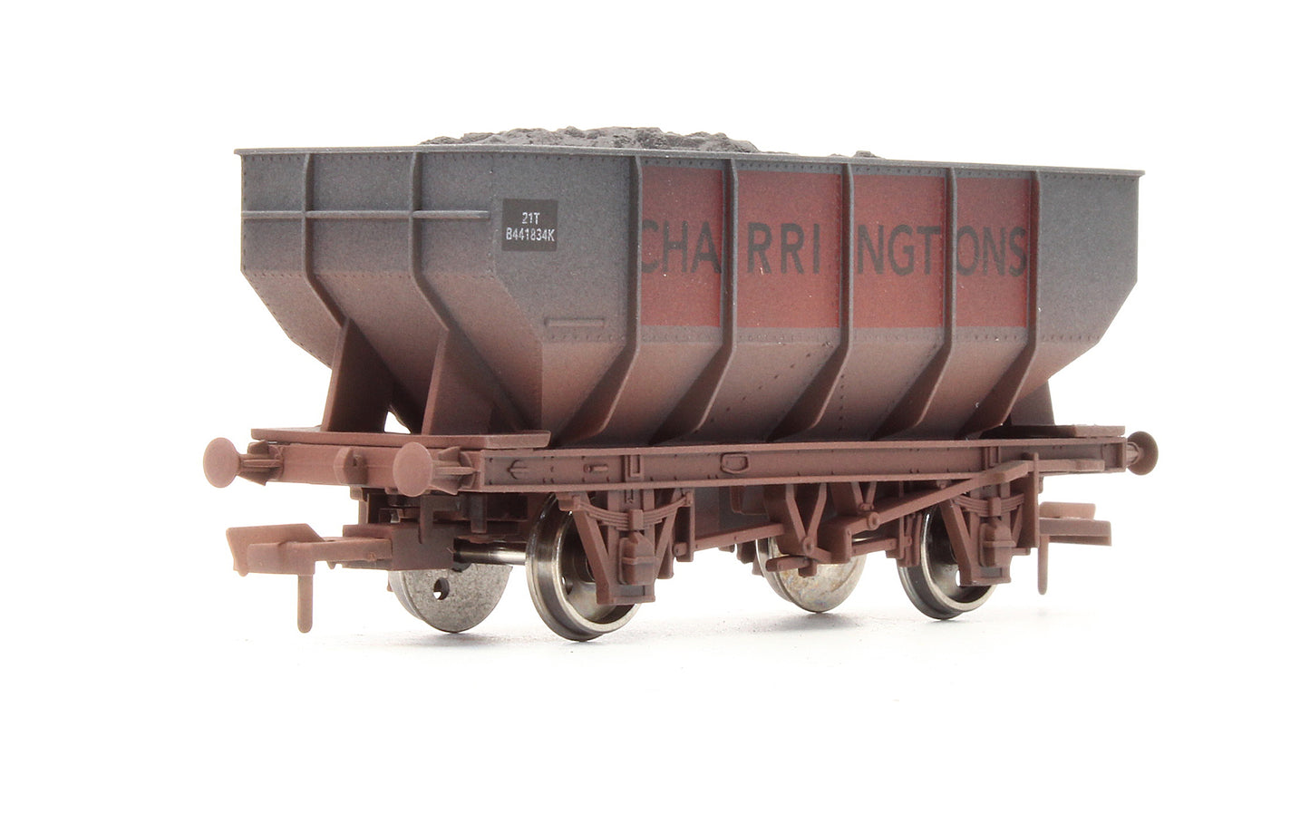 Pre-Owned 4F-034-004 'Charringtons' 21T Hopper Wagon 'B441834K' - Weathered