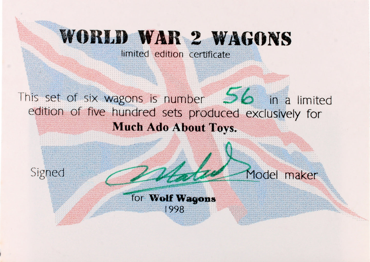 Pre-Owned World War 2 Set of 6 Wagons - Limited Edition