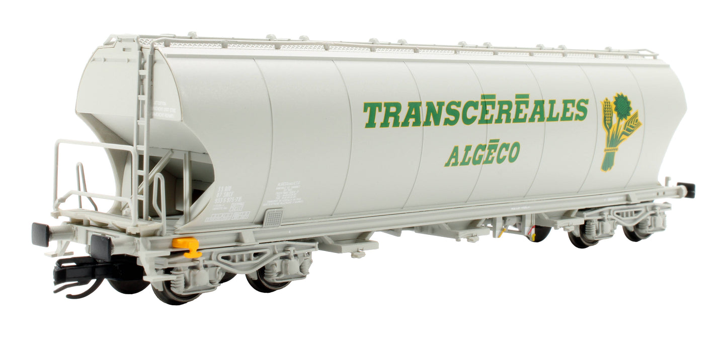 Pre-Owned HN9758 Set Of 2 SNCF 4-Axle Silo Wagons "Transcéréales Algeco"