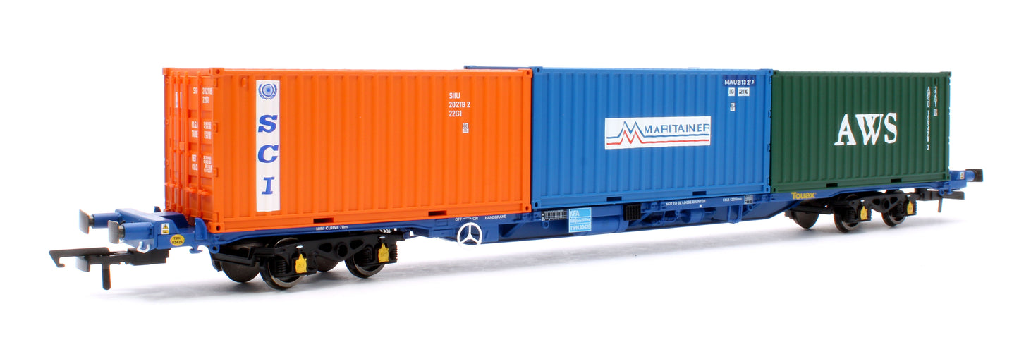 Pre-Owned Touax KFA Container Wagon No.93426 with 3 x 20' Containers