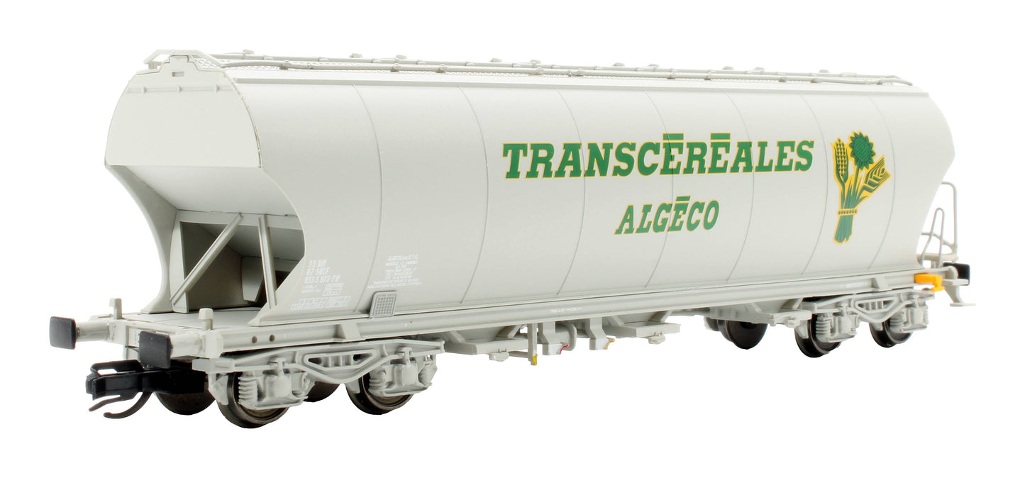Pre-Owned HN9758 Set Of 2 SNCF 4-Axle Silo Wagons "Transcéréales Algeco"