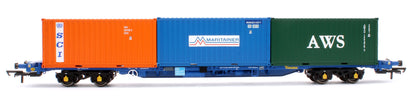 Pre-Owned Touax KFA Container Wagon No.93426 with 3 x 20' Containers