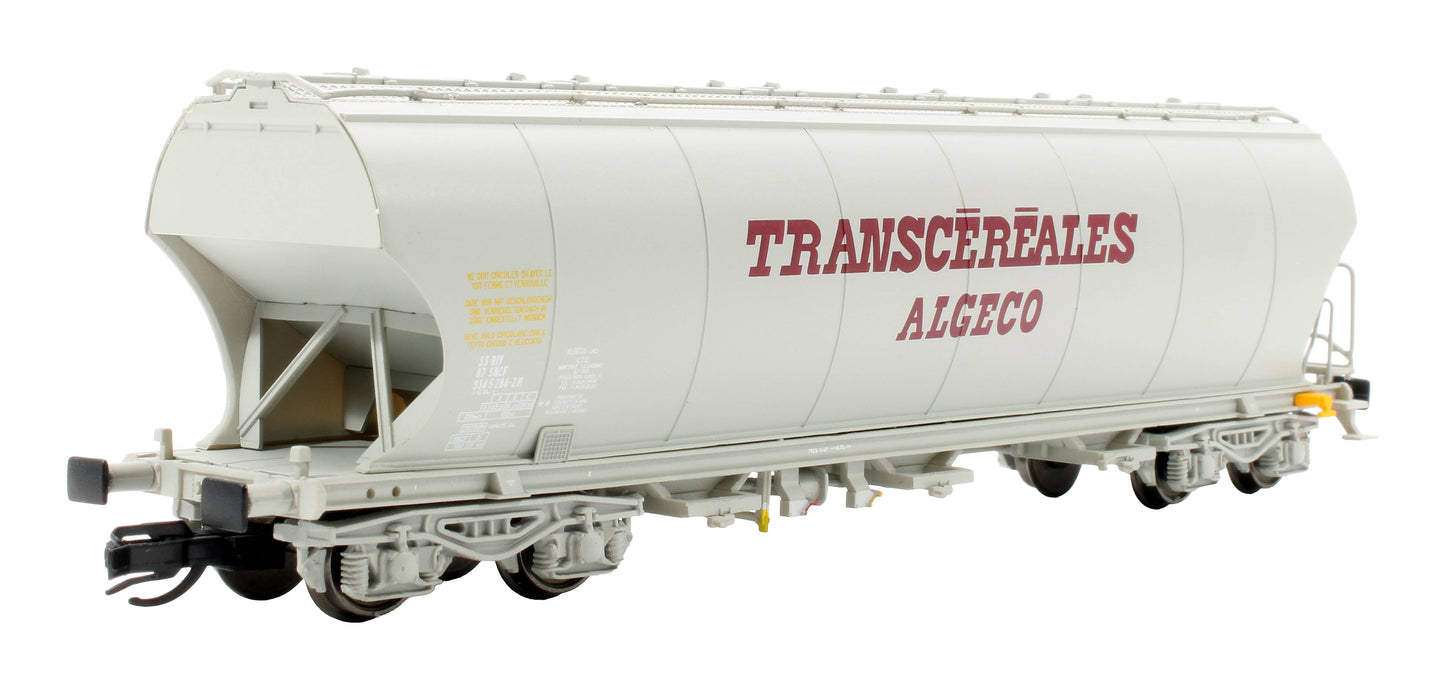 Pre-Owned HN9758 Set Of 2 SNCF 4-Axle Silo Wagons "Transcéréales Algeco"