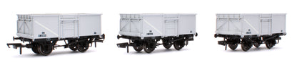 BR 16T Mineral - 1/108 - BR Freight Grey (Original text on black panels) Triple Pack - Pack A