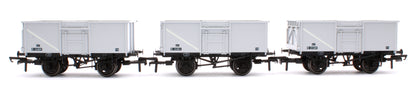 BR 16T Mineral - 1/108 - BR Freight Grey (Original text on black panels) Triple Pack - Pack A