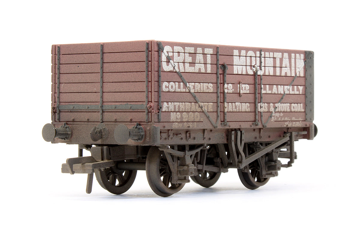 Pre-Owned 8 Plank End Door Wagon 'Great Mountain Collieries' - Custom Weathered